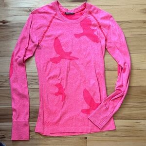 Oiselle Saturday Pink Flyte Long Sleeve